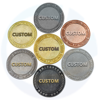 Nuova moneta personalizzata in lega in lega di zinco in rame in rame in metallo in metallo per l'incisione dei token