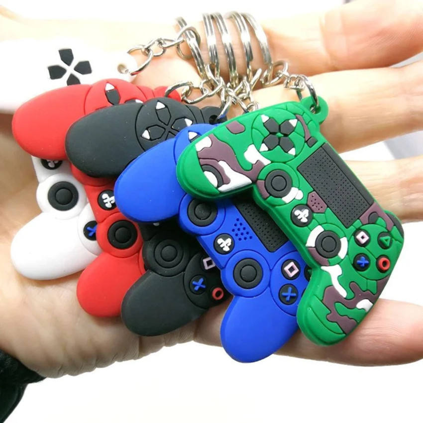 Macchina da gioco all'ingrosso Keyring Keychain PVC Silicone in gomma GamePad Keychain