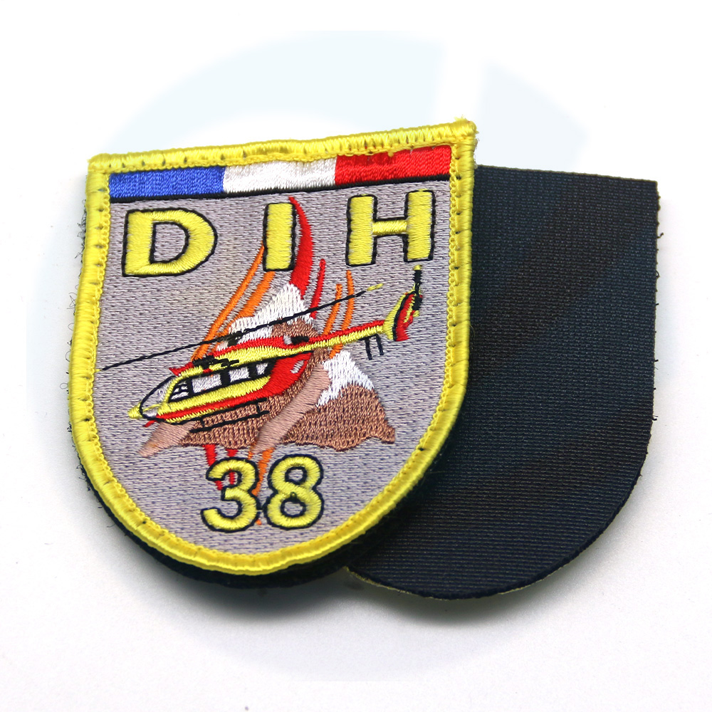 Designer Round Recamitine Distinture tattiche Logo Custom Sew on Full French Air Force Rightoided Patch per l'abbigliamento