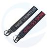 Portachiave all'ingrosso personalizzato Carabiner Jacquard Logo Tasta Tasta Tastiera Tasto Woven Cint Chiave Chiave a mano con Carabinatore