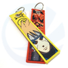 Tasta tag a getto in tessuto personalizzato Sublimation Tessuto Sublimation Tasschain Motorcycle Car Key Tags