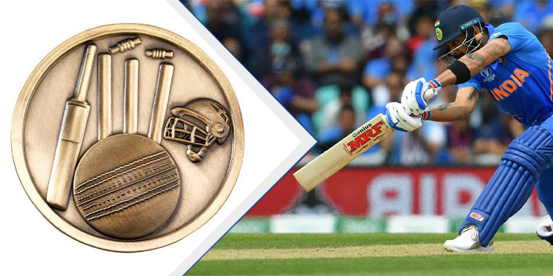 La ricerca della vittoria: medaglie di cricket personalizzate