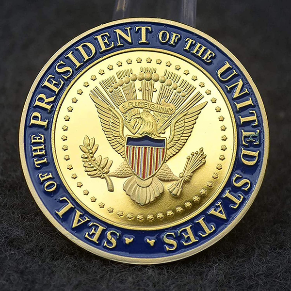 Oggetti di supporto elettorale personalizzati che rendono il presidente militare degli Stati Uniti incisi sulle monete presidenziali una moneta di sfida cool unica