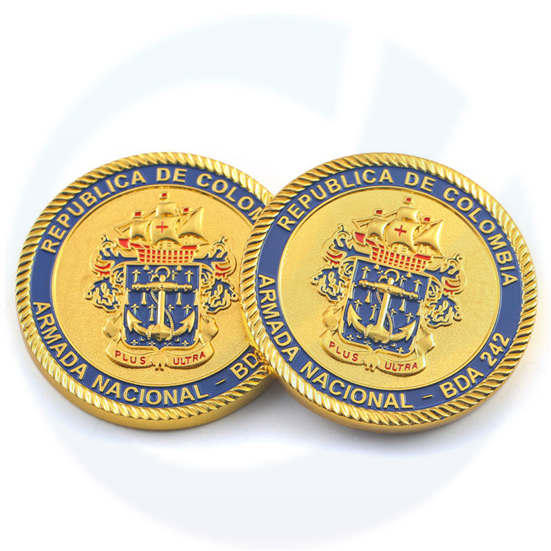 Coin di sfida militare della Flotta della Navy Armaced Repubblica Colombiana