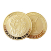 Monete per le monete della sfida di fabbricazione 24k monete per monete commemorative in metallo da souvenir