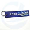 Keyring A320 Custom Airbus A320 Keychain Tast Keychain da ricamo in poliestere in poliestere