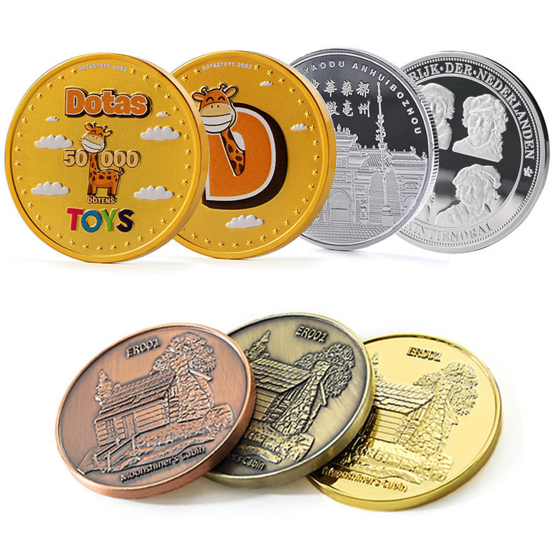 Monedas Design Stamping Design Dies 3D Zinc Legato Challenge Coin Monete in metallo incisive Monete a doppia moneta souvenir commemorativa