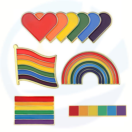 Produttore di perni arcobaleno smalto arcobaleno per spillo all'ingrosso gay organico arcobaleno.