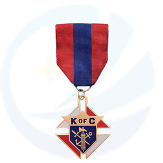 Mason Filippino in lega di zinco personalizzato Out Knights of Columbus Badge Medal 