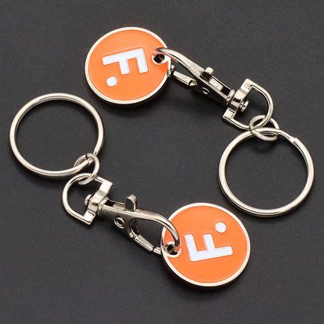 Promozionale all'ingrosso a buon mercato in metallo personalizzato euro moneta token supermercato carrello carrello token topeline topicar