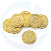 Moneta in lega in alluminio in oro in oro in oro in oro brillante personalizzato