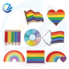 Produttore di perni arcobaleno smalto arcobaleno per spillo all'ingrosso gay organico arcobaleno.
