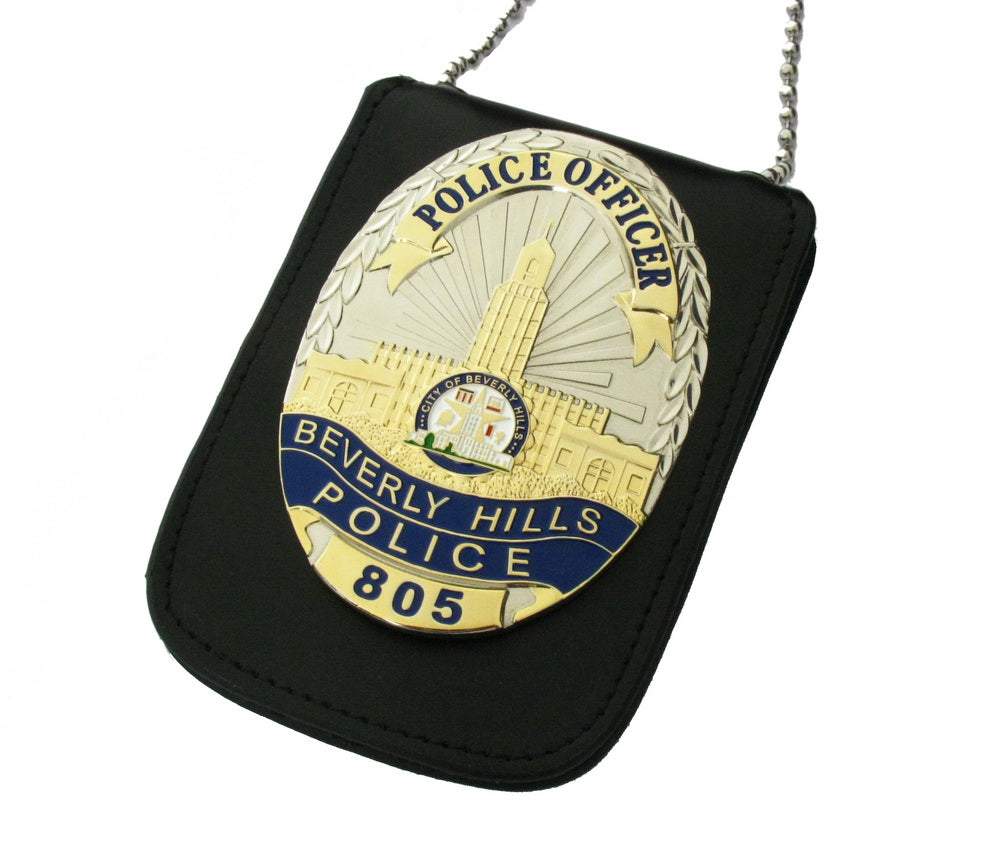 BHPD Beverly Hills Officer Badge Replica Movie REPLICA Film con n. 805