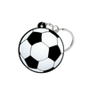 Custom Sport Rugby Rugby Baseball Soccer Key Chain Keyring 2D Silicone Soft Bubbo Basta di calcio