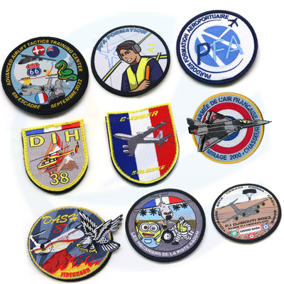 Designer Round Recamitine Distinture tattiche Logo Custom Sew on Full French Air Force Rightoided Patch per l'abbigliamento