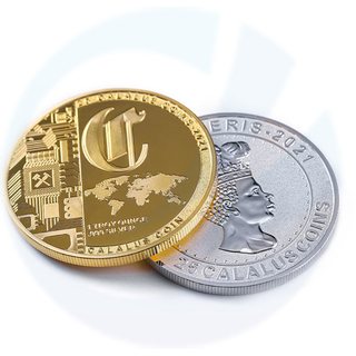 Crea il tuo logo collezioni di souvenir personalizzati su misura in metallo commemorativo moneta d'argento