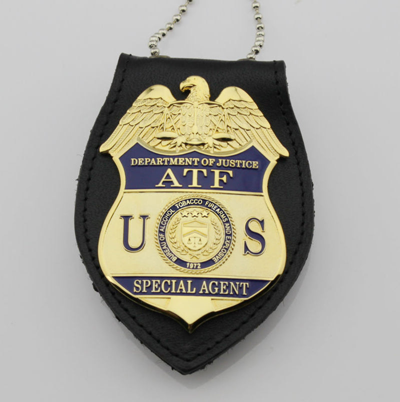USA ATF Agent Special Badge Replica Movie Props