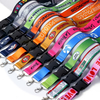 Sublimazione personalizzato all'ingrosso Sublimation ID Card Badge Holder Cleychain Ganyards con logo personalizzato