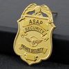 Oggetto di polizia personalizzato personalizzato Factory Officer Officer Badge Produttore Metal Crafts Made NYPD BASSO NYPD Full Gold Pint