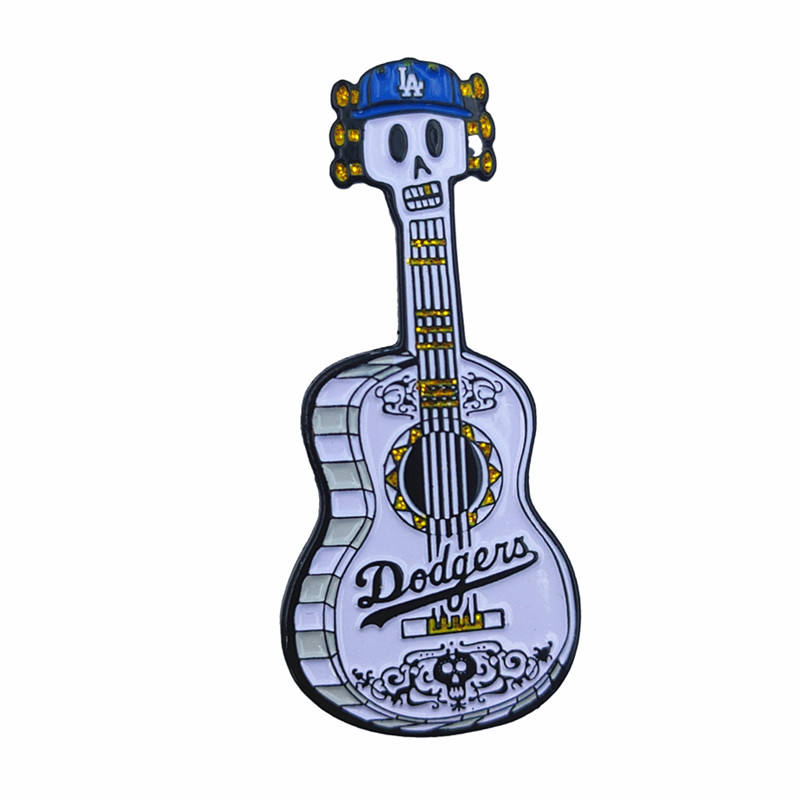 Produttore personalizzato personalizzato Musica a smalto soft Music Acoustic Electric Guitar Pin