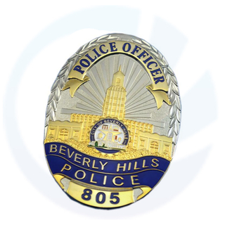 BHPD Beverly Hills Officer Badge Replica Movie REPLICA Film con n. 805