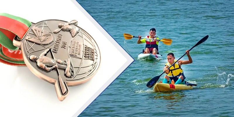 Il potere della pagaia: medaglie di kayak personalizzate