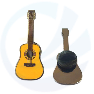 Produttore personalizzato personalizzato Musica a smalto soft Music Acoustic Electric Guitar Pin