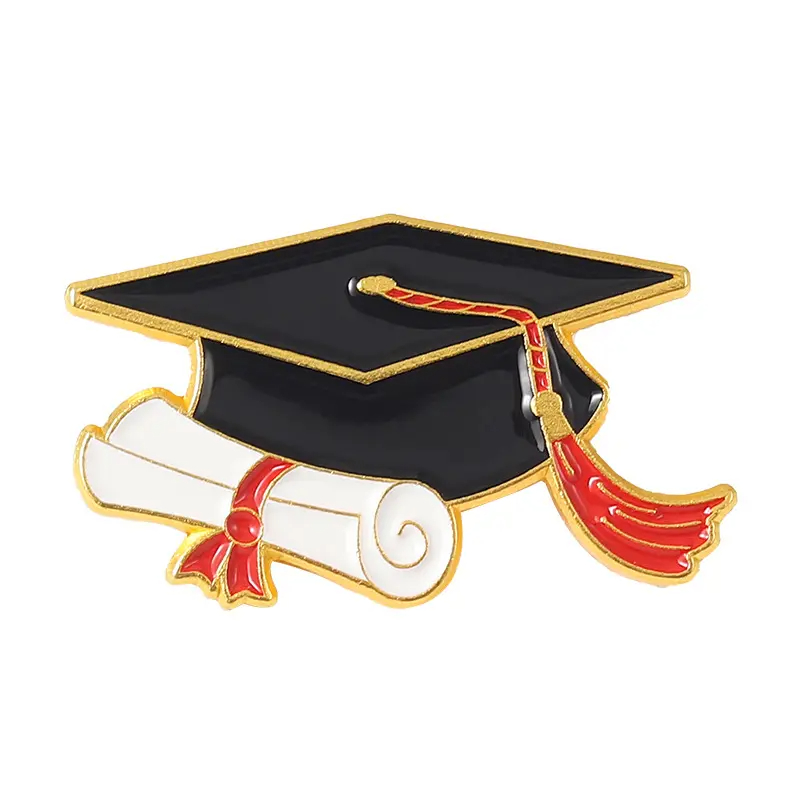 Regdatura di laurea di laurea in classe di laurea in classe di fabbrica di diploma di diploma di diploma di diploma di diploma di perno a taglio di smalto per spille personalizzate.