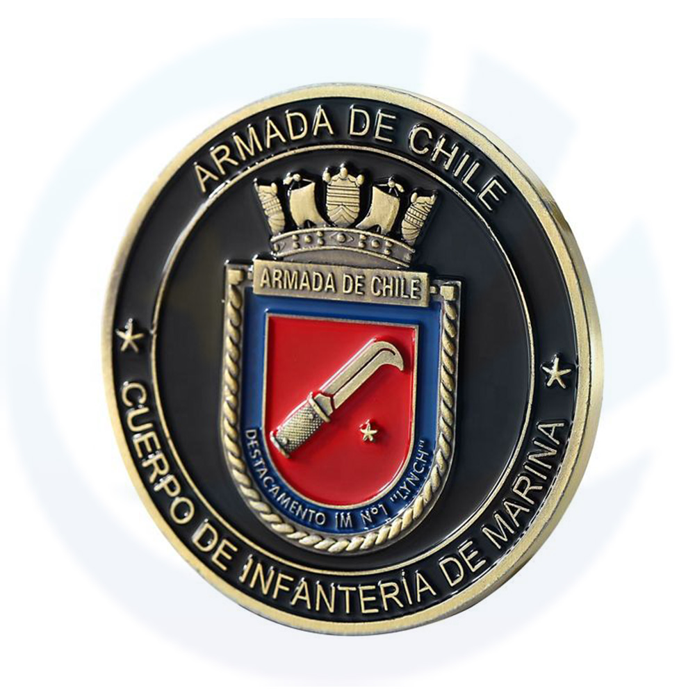 Moneta commemorativa per la moneta commemorativa della sfida marina militare della marina cilena