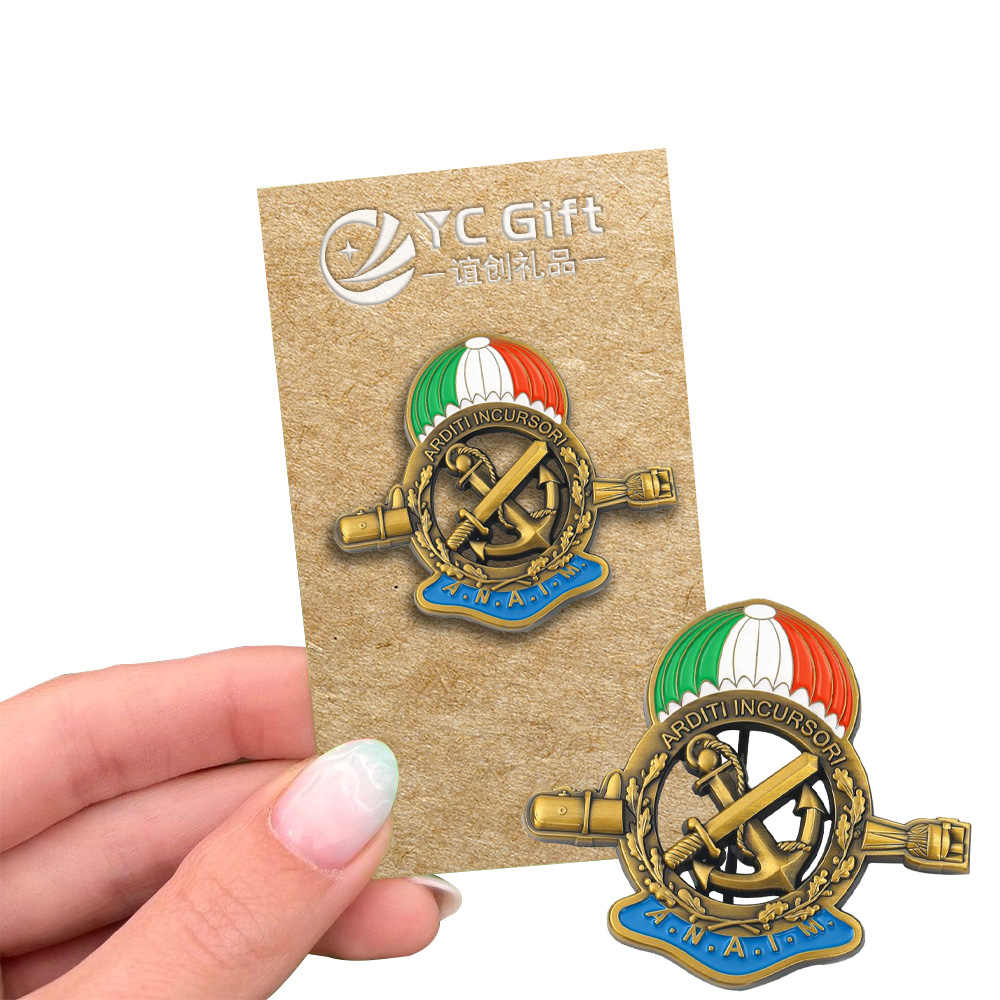 Custom Italia A.N.A.I.M. Associazione Nazioniale Arditi Incursori Marina Navy Military Badge 