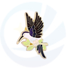 Badge in metallo uccello a smalto morbido su misura per decorazione in tessuto vari battili regalo di fumetti di fumetti vivido
