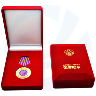 Medaglia d'onore del premio in metallo personalizzato all'ingrosso con scatola