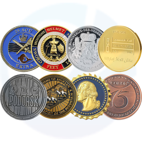 Design gratuito Gold Silver Enamel Challenge Mone