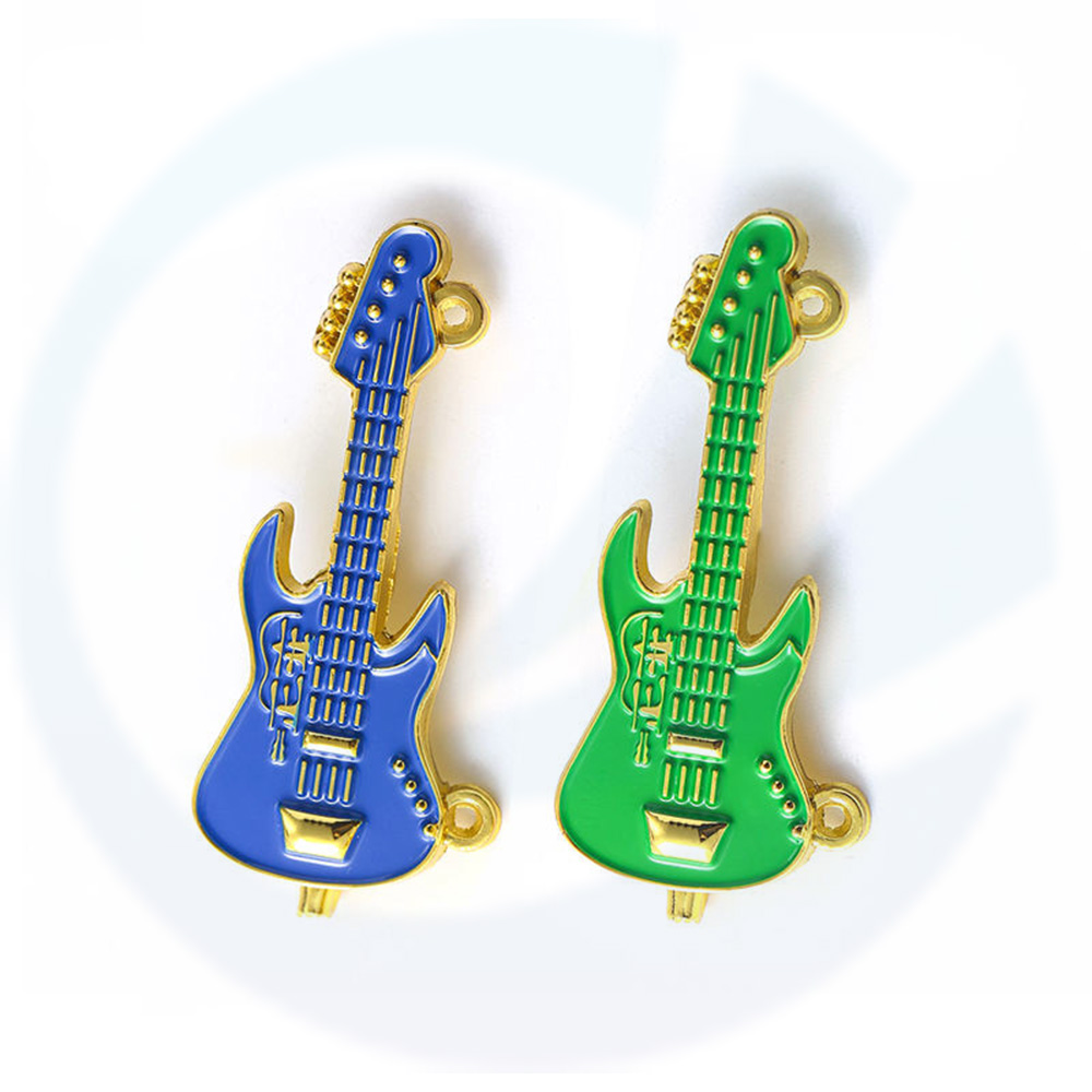 Produttore personalizzato personalizzato Musica a smalto soft Music Acoustic Electric Guitar Pin