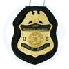 Pins in metallo logo personalizzato in fabbrica con ufficiale di sicurezza in oro a catena Emblema di clip emblema smalto per spilla da spina badge di polizia militare