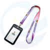 Cannocchiati con logo Sublimation Polyester Pink Lanyards Polsyards Polpedge Porta del logo personalizzato