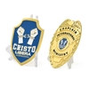 Badge Maker Custom Metal in rilievo in rilievo 3D in oro detective Detective Chaplain Cristo Libera International Ministry Badge con il tuo design