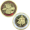 Bulk Custom Metal Zinc Lega 3D smalto 3D souvenir intero armatura di dio moneta Knight Templar Challenge Coin