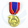 Nessuna medaglia di badge onore vuoto personalizzato con ordine minimo Medge Metal Ploted Gold Award Medal and Badges