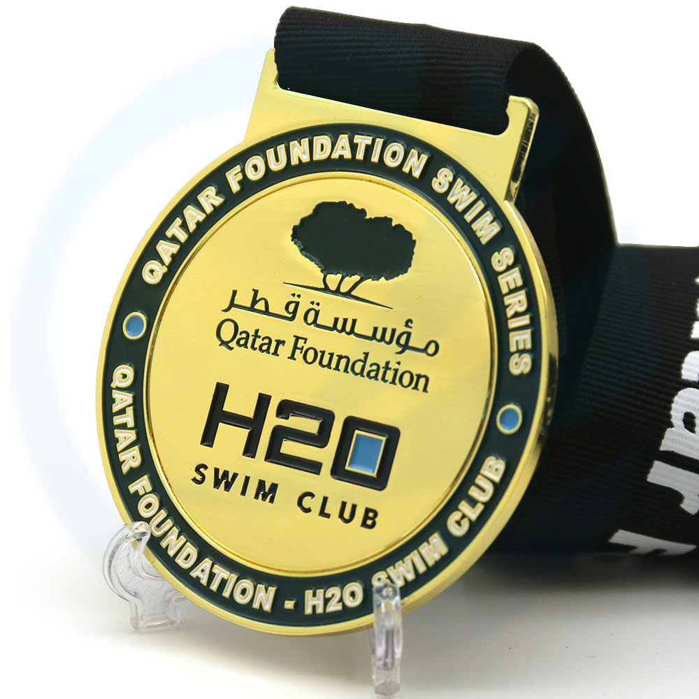 Saudita Qatar Swimming Club Water Water Resources Charity Swimming Competition Medal