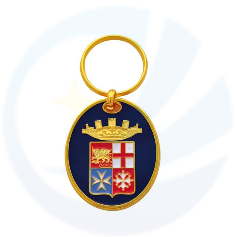 Keychain personalizzato di smalto in metallo aeronautico italiano