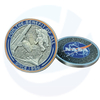Logo di alta qualità personalizzato di alta qualità NASA Gooddard Space Flight Center di alta qualità Arte di arte in metallo artistico epossidico oro onore la forza della forza spaziale sfida moneta