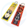 Tasta tag a getto in tessuto personalizzato Sublimation Tessuto Sublimation Tasschain Motorcycle Car Key Tags