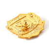 Distintivo in metallo oro 3D in metallo 3D personalizzato BASTE CURVATO+ BADGE OFFICIALE DI SICUREZZA DI SICUREZZA NATTO