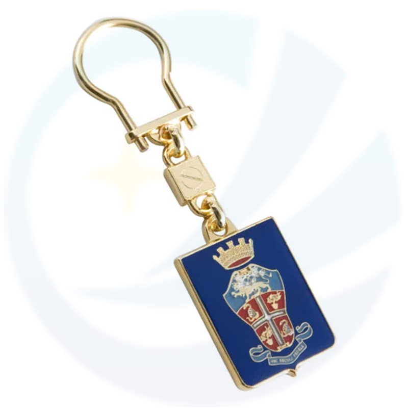 Keychain in metallo del logo dell'arma personalizzata per il comando militare italiano generale Gendarmerie