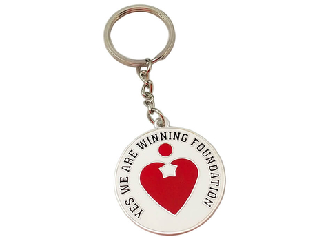 Catena chiave del cuore dell'artigianato del metallo