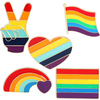Prezzo di fabbrica personalizzato bandiere dure e sottili smalto per spilla per spillo metallico badge arcobaleno badge lgbt gay orgoglio pin