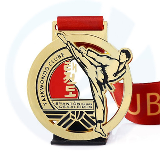 2023 Cina medaglia Cina Custom Wrestling Sports Korea Metal Jiu Jitsu Judo Karate Taekwondo Medaglia con nastro