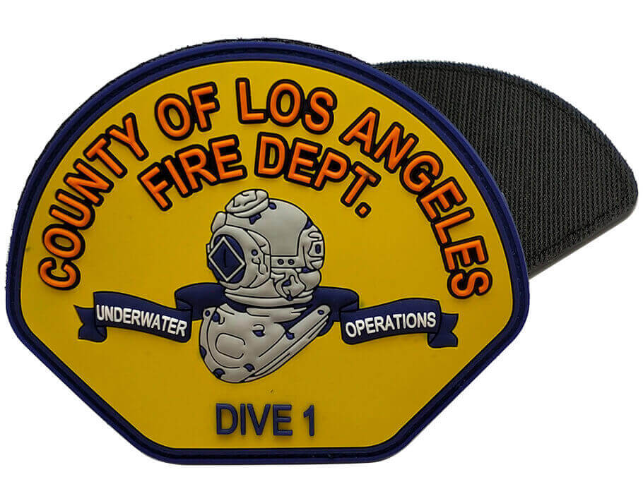 Promozione a buon mercato uniforme da pompiere personalizzata EMS Fire Rescue Pvc Bubbe Patch