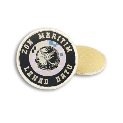 Patch tessuta del cassiere del badge ricamato fresco personalizzato